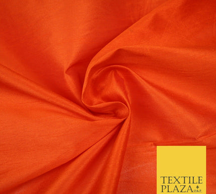 Plain Dyed Faux Dupion Raw Silk 100% Polyester Fabric Craft Material ALL COLOURS