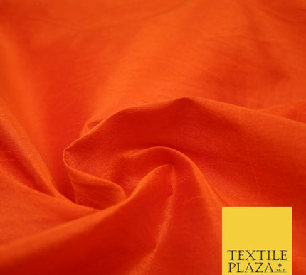 Plain Dyed Faux Dupion Raw Silk 100% Polyester Fabric Craft Material ALL COLOURS