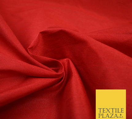 Plain Dyed Faux Dupion Raw Silk 100% Polyester Fabric Craft Material ALL COLOURS