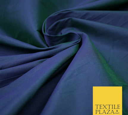 Two Tone Shot Shotgun Faux Matte Silk TAFFETA Dress Fabric Material ALL COLOURS
