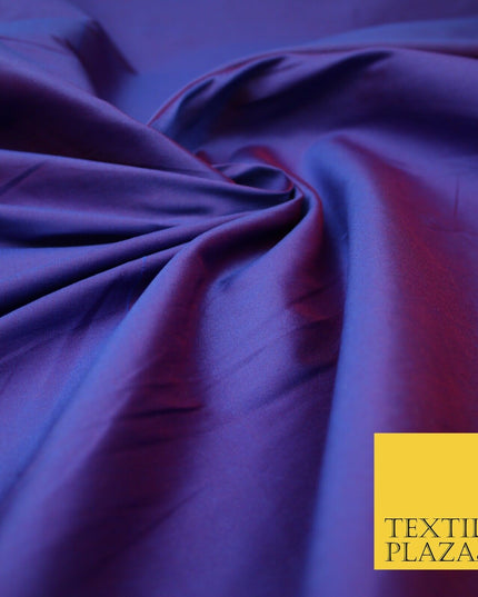 Two Tone Shot Shotgun Faux Matte Silk TAFFETA Dress Fabric Material ALL COLOURS