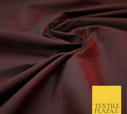 Two Tone Shot Shotgun Faux Matte Silk TAFFETA Dress Fabric Material ALL COLOURS