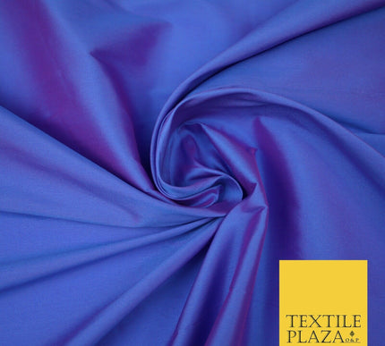 Two Tone Shot Shotgun Faux Matte Silk TAFFETA Dress Fabric Material ALL COLOURS