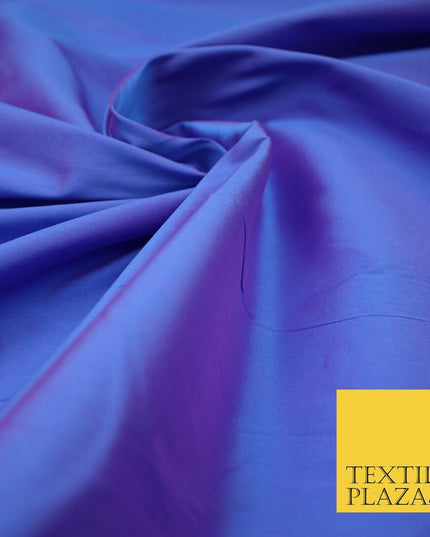 Two Tone Shot Shotgun Faux Matte Silk TAFFETA Dress Fabric Material ALL COLOURS