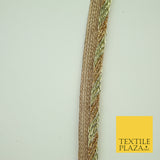 Rose / Light Gold Rope Style Glitter Fancy Border Ribbon Ethnic Trim Lace X376
