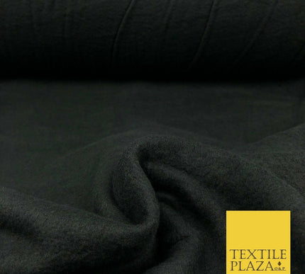 Plain BLACK Premium Antipill Soft Polar Fleece Baby Kids Blanket 150cm R976