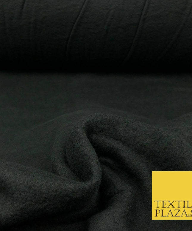 Plain BLACK Premium Antipill Soft Polar Fleece Baby Kids Blanket 150cm R976