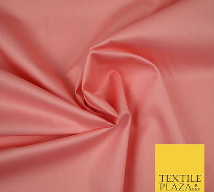 PREMIUM POPLIN 100% PURE COTTON SOLID PLAIN DYED FABRIC DRESS CRAFT MATERIAL 44"