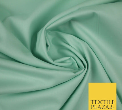 PREMIUM POPLIN 100% PURE COTTON SOLID PLAIN DYED FABRIC DRESS CRAFT MATERIAL 44"