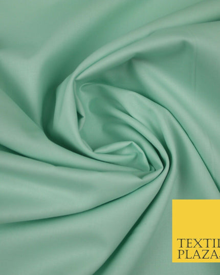 PREMIUM POPLIN 100% PURE COTTON SOLID PLAIN DYED FABRIC DRESS CRAFT MATERIAL 44"