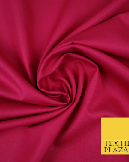 PREMIUM POPLIN 100% PURE COTTON SOLID PLAIN DYED FABRIC DRESS CRAFT MATERIAL 44"