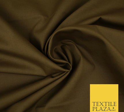 PREMIUM POPLIN 100% PURE COTTON SOLID PLAIN DYED FABRIC DRESS CRAFT MATERIAL 44"