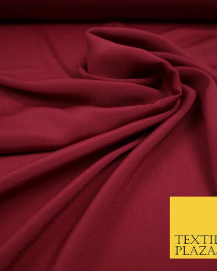 LUXURY 100% Polyester Plain Dyed Fine Soft Silky Crepe Dress Fabric ALL COLOURS