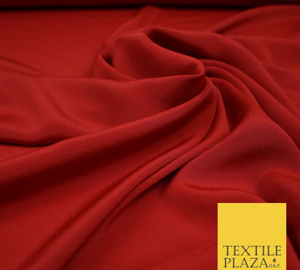 LUXURY 100% Polyester Plain Dyed Fine Soft Silky Crepe Dress Fabric ALL COLOURS