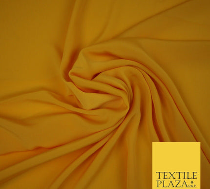 LUXURY 100% Polyester Plain Dyed Fine Soft Silky Crepe Dress Fabric ALL COLOURS