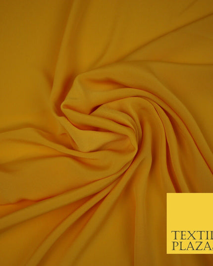 LUXURY 100% Polyester Plain Dyed Fine Soft Silky Crepe Dress Fabric ALL COLOURS