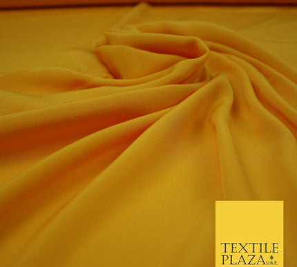 LUXURY 100% Polyester Plain Dyed Fine Soft Silky Crepe Dress Fabric ALL COLOURS