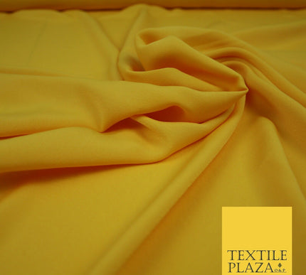 LUXURY 100% Polyester Plain Dyed Fine Soft Silky Crepe Dress Fabric ALL COLOURS