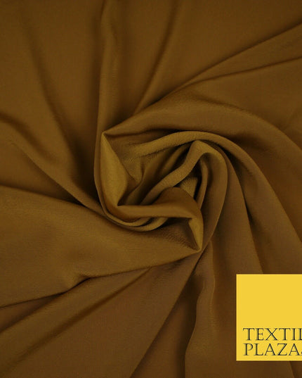 LUXURY 100% Polyester Plain Dyed Fine Soft Silky Crepe Dress Fabric ALL COLOURS