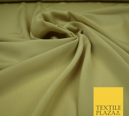 LUXURY 100% Polyester Plain Dyed Fine Soft Silky Crepe Dress Fabric ALL COLOURS