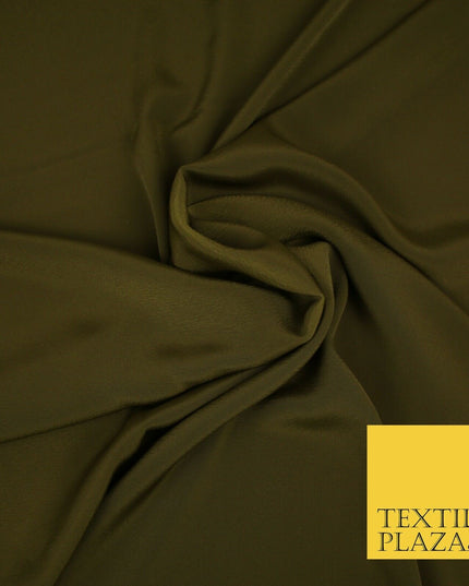 LUXURY 100% Polyester Plain Dyed Fine Soft Silky Crepe Dress Fabric ALL COLOURS