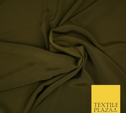 LUXURY 100% Polyester Plain Dyed Fine Soft Silky Crepe Dress Fabric ALL COLOURS