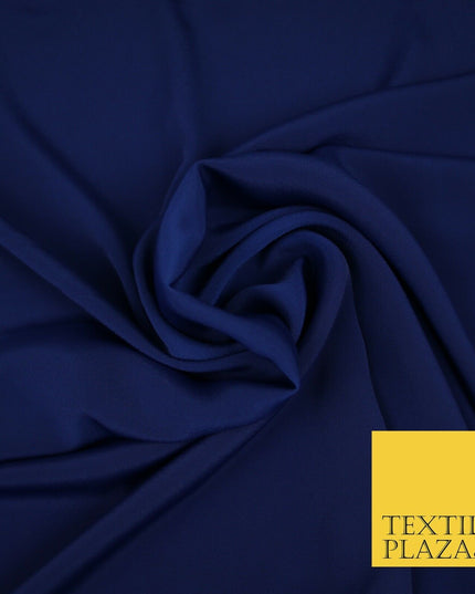 LUXURY 100% Polyester Plain Dyed Fine Soft Silky Crepe Dress Fabric ALL COLOURS
