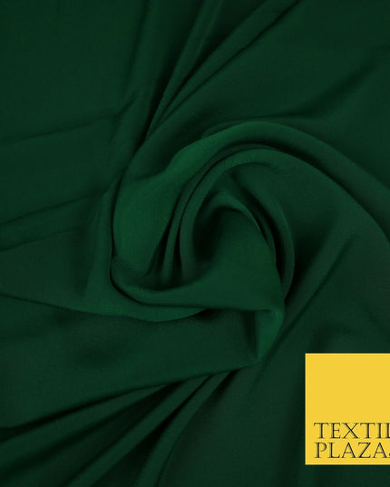 LUXURY 100% Polyester Plain Dyed Fine Soft Silky Crepe Dress Fabric ALL COLOURS
