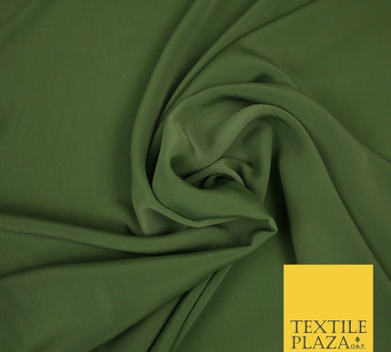 LUXURY 100% Polyester Plain Dyed Fine Soft Silky Crepe Dress Fabric ALL COLOURS