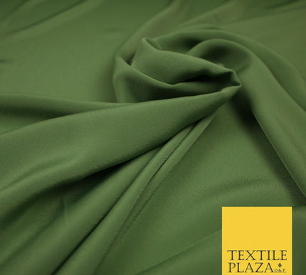LUXURY 100% Polyester Plain Dyed Fine Soft Silky Crepe Dress Fabric ALL COLOURS