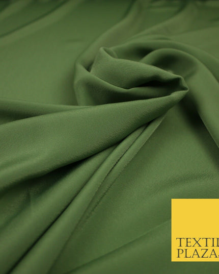 LUXURY 100% Polyester Plain Dyed Fine Soft Silky Crepe Dress Fabric ALL COLOURS