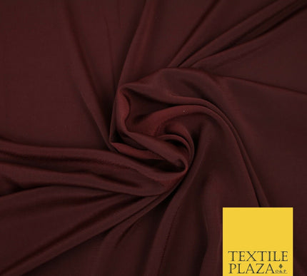LUXURY 100% Polyester Plain Dyed Fine Soft Silky Crepe Dress Fabric ALL COLOURS