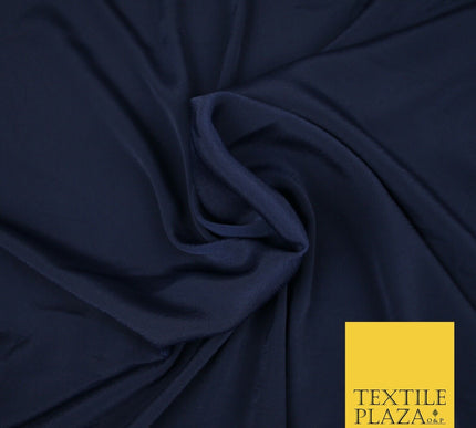 LUXURY 100% Polyester Plain Dyed Fine Soft Silky Crepe Dress Fabric ALL COLOURS