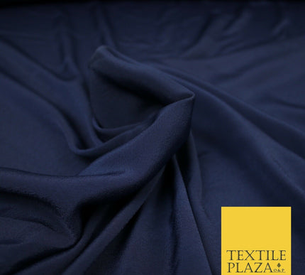 LUXURY 100% Polyester Plain Dyed Fine Soft Silky Crepe Dress Fabric ALL COLOURS