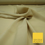 LUXURY 100% Polyester Plain Dyed Fine Soft Silky Crepe Dress Fabric ALL COLOURS