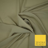 LUXURY 100% Polyester Plain Dyed Fine Soft Silky Crepe Dress Fabric ALL COLOURS