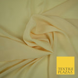LUXURY 100% Polyester Plain Dyed Fine Soft Silky Crepe Dress Fabric ALL COLOURS