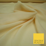 LUXURY 100% Polyester Plain Dyed Fine Soft Silky Crepe Dress Fabric ALL COLOURS