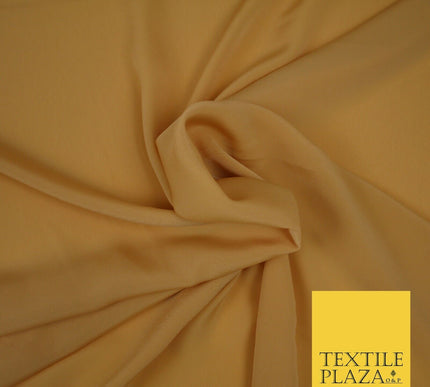 LUXURY 100% Polyester Plain Dyed Fine Soft Silky Crepe Dress Fabric ALL COLOURS
