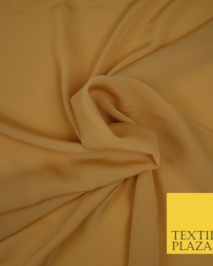 LUXURY 100% Polyester Plain Dyed Fine Soft Silky Crepe Dress Fabric ALL COLOURS