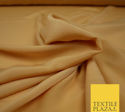 LUXURY 100% Polyester Plain Dyed Fine Soft Silky Crepe Dress Fabric ALL COLOURS