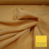 LUXURY 100% Polyester Plain Dyed Fine Soft Silky Crepe Dress Fabric ALL COLOURS