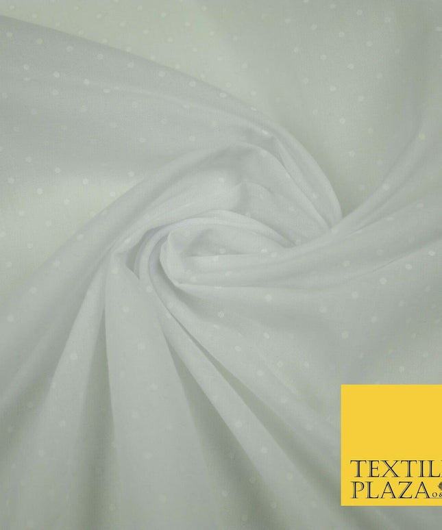 Pastel Shade Spotted Polka PIN DOT Printed Poly Cotton Fabric Polycotton Mask