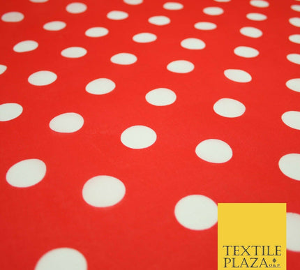 White 2cm Spotted Polka Dot Printed Poly Cotton Fabric Polycotton Face Mask