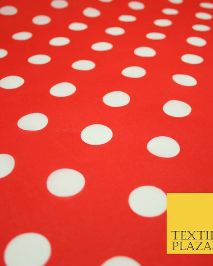 White 2cm Spotted Polka Dot Printed Poly Cotton Fabric Polycotton Face Mask