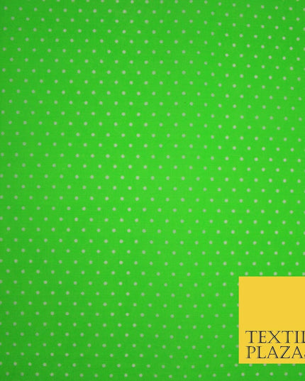 Spotted Polka PIN DOT Printed Poly Cotton Fabric Polycotton Dress Mask 6 COLOURS