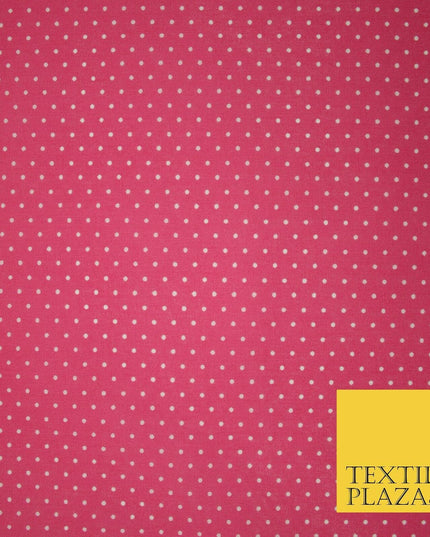 Spotted Polka PIN DOT Printed Poly Cotton Fabric Polycotton Dress Mask 6 COLOURS