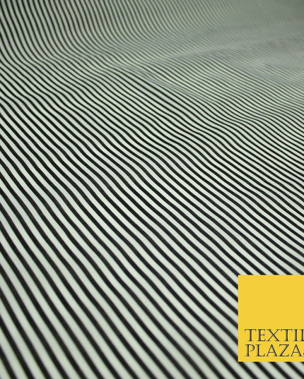 3mm Hickory Railroad Striped Lines Printed Poly Cotton Fabric Polycotton Craft