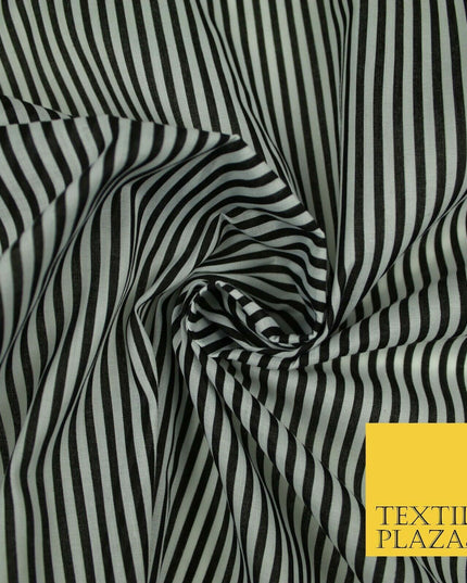 3mm Hickory Railroad Striped Lines Printed Poly Cotton Fabric Polycotton Craft