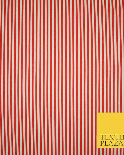 3mm Hickory Railroad Striped Lines Printed Poly Cotton Fabric Polycotton Craft